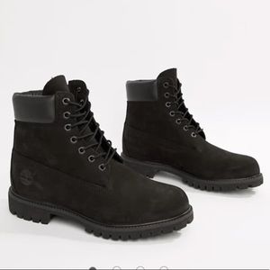 All Black Timberlands